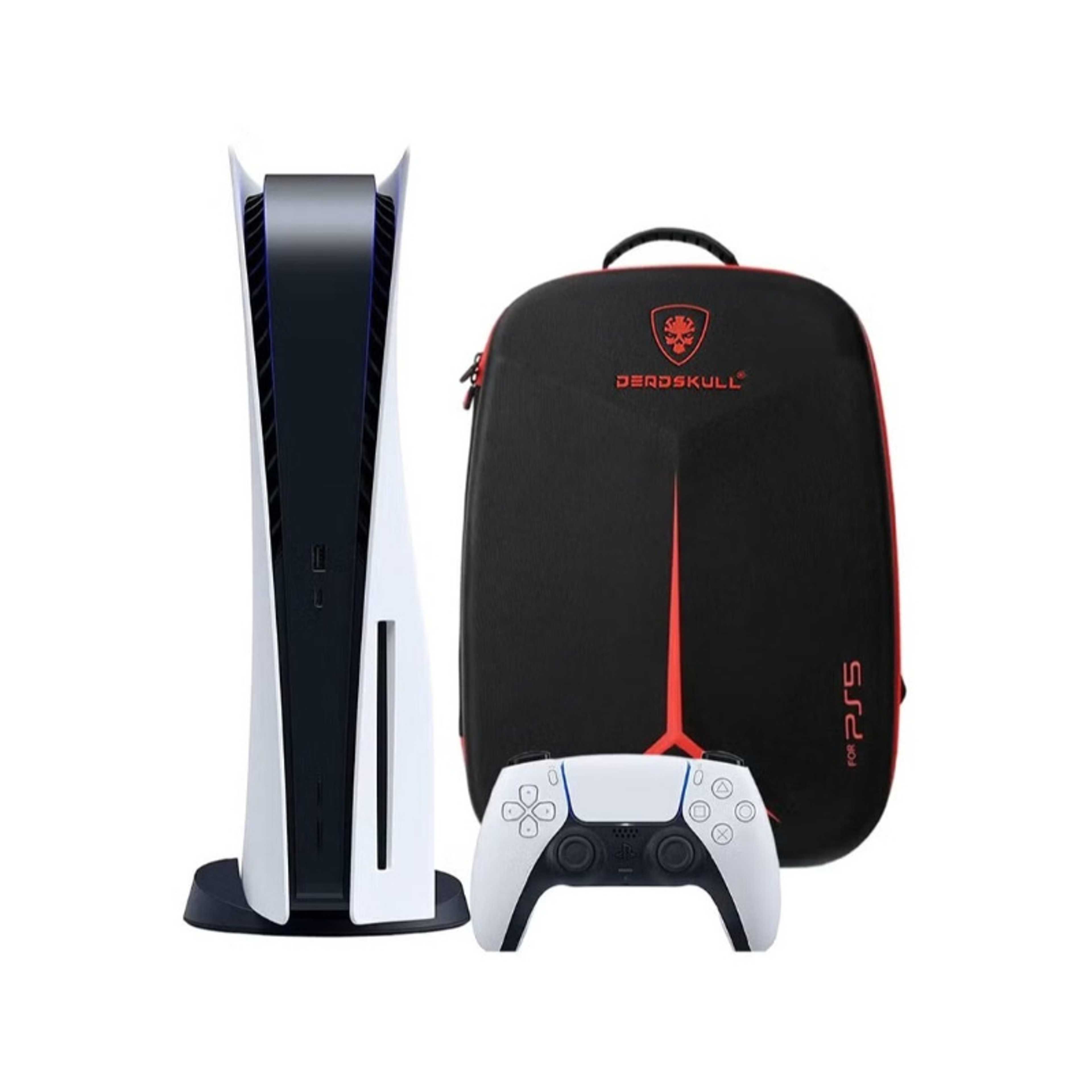 For Sony PS5 Carrying Case Travel Storage Bag Compatible with PlayStation 5 Slim/Fat Black - Product Main Image